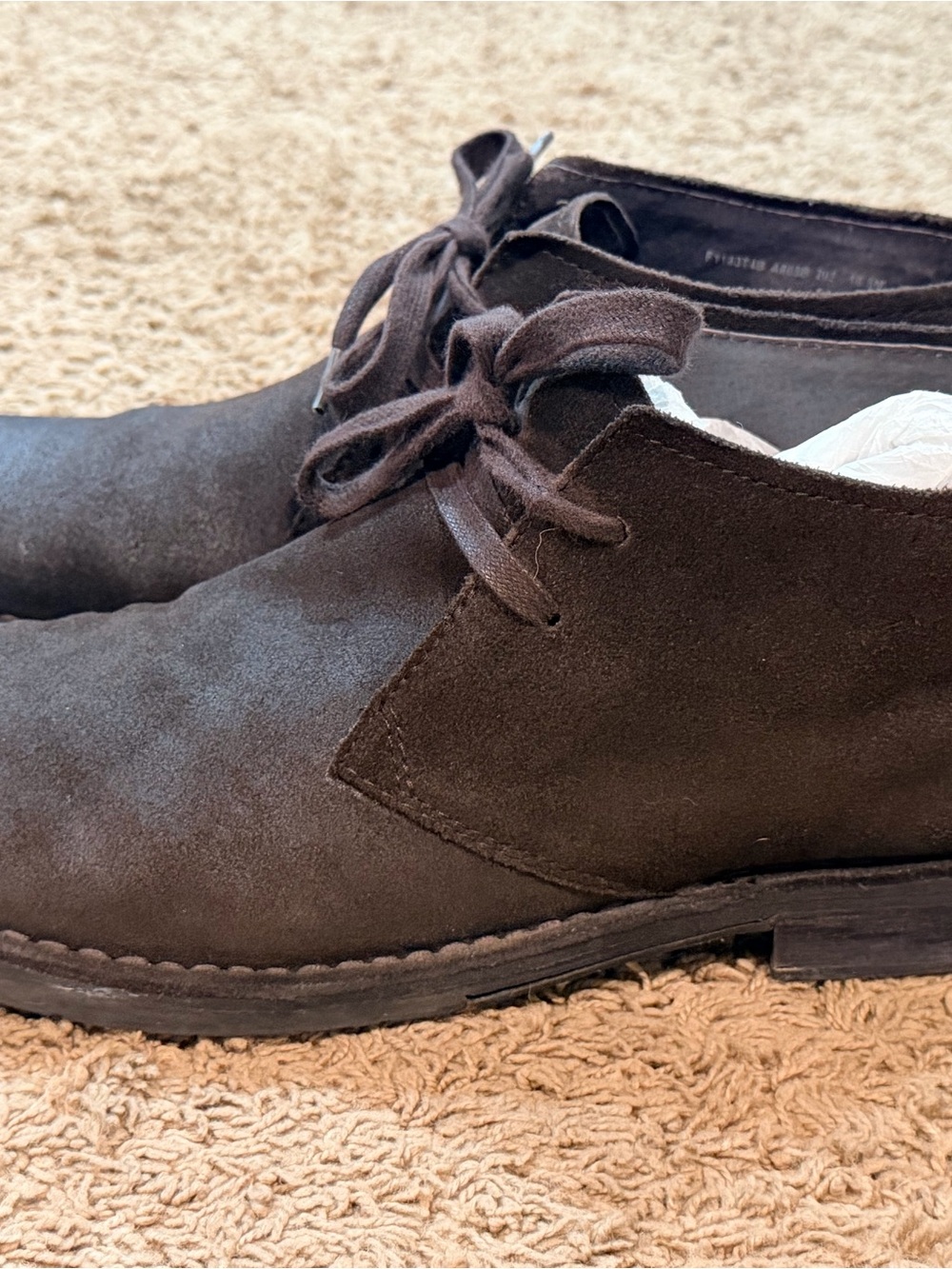 John Varvatos Portland Brown Suede Chukka Boots Mens Size 10.5 F1183T4B